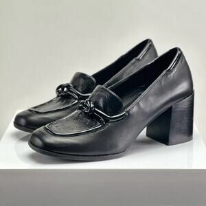 Antonio Melani Hale Black heeled block Mary Jane shoe size‎ 9.5